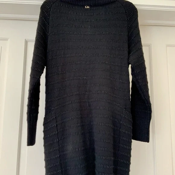 Carolina Herrera CH black cardigan sweater XS